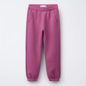 Zara Kids Fleece Joggers - Mauve Pink